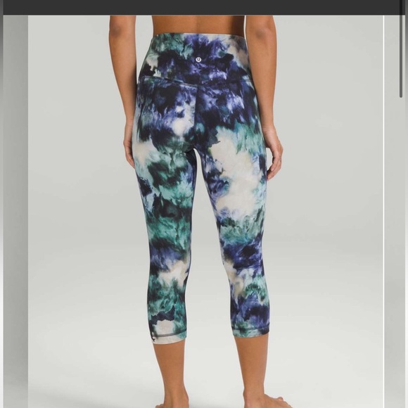 Lululemon Sz 4 Align High Rise Crop 21” Leggings Meteor Wash Athletic Yoga Gym - Picture 1 of 7